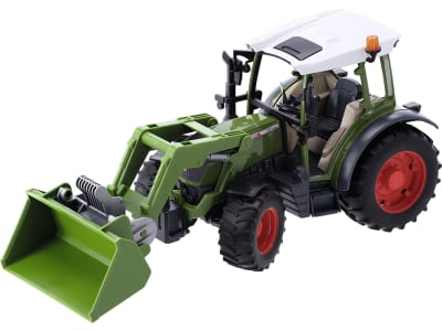 Bruder® Modell "Fendt Traktor 211 Vario" mit Frontlader und Bordwandanhänger 1:16, 02182