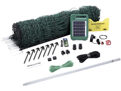 Ako Geflügelzaunset "PoultryNet" 12 V Solar für Geflügel, Hunde, Katzen, Kaninchen, 441154 Ako Geflügelzaunset "PoultryNet" 12 V Solar für Geflügel, Hunde, Katzen, Kaninchen, 441154