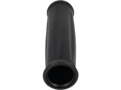 Handgriff einseitig offen, 123 mm, Ø Rohr 25 – 26 mm, Wandstärke 4,00 mm, schwarz, Kunststoff