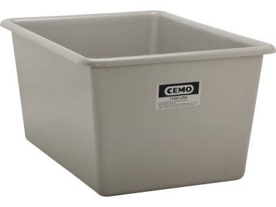 Cemo Lagerbehälter 1.100 l 162 x 119 x 81 cm, GFK, rechteckig, grau, 1165