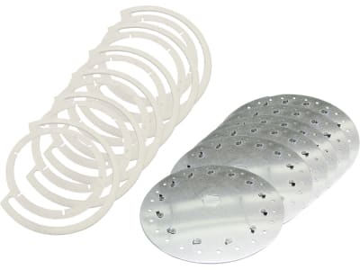 Gaspardo Säscheibe Set mit je 6 x Säscheibe, Dichtung, 26 Bohrungen 4,5 mm, für Einzelkornsämaschine MTE-R ab Bj. 19, 6-reihig, Saatgut Mais, G10121410R/G19007240R