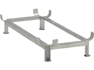 Cemo Fußgestell für Lagerbehälter 200 l (122 x 62 x 37 cm), Stahl verzinkt, 7785