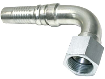 Dichtkegelnippel "DKJ-S (J.I.C.)" 90 °, NW DN 25 - 1", 1 5/16"-12, Aussenkung 74°, Ausreißsicherung Interlock Dichtkegelnippel "DKJ-S (J.I.C.)" 90 °, NW DN 25 - 1", 1 5/16"-12, Aussenkung 74°, Ausreißsicherung Interlock