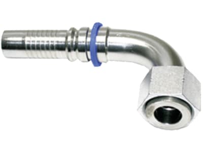 Dichtkegelnippel "ORFS-S" 90 °, NW DN 25 - 1", 1 7/16"-12, flachdichtend, Ausreißsicherung Interlock Dichtkegelnippel "ORFS-S" 90 °, NW DN 25 - 1", 1 7/16"-12, flachdichtend, Ausreißsicherung Interlock