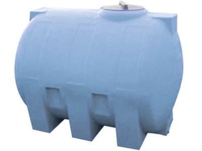 DURAplas® Weidefass "H-Eco" 1.000 l, 1.550 x 970 x 1.040 mm, Tankflansch vormontiert, lichtblau (RAL 5012), AQ1000H
