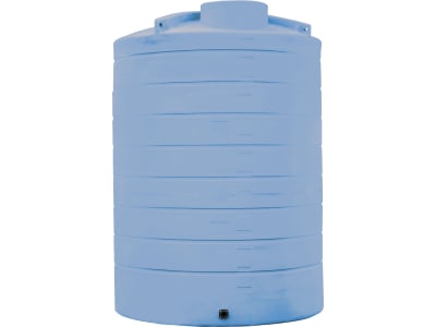 DURAplas® Wassertank "V-Eco" 15.000 l, Ø x H 2.500 x 3.550 mm, Tankflansch vormontiert, AQ15000V