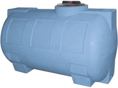 DURAplas® Weidefass "H-Eco" 500 l, 1.200 x 800 x 840 mm, Tankflansch vormontiert, lichtblau (RAL 5012), AQ500H