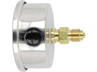 Glyzerin-Manometer 0 bis 16 bar, Anschluss 1/4" AG hinten, Ø außen 63 mm Glyzerin-Manometer 0 bis 16 bar, Anschluss 1/4" AG hinten, Ø außen 63 mm