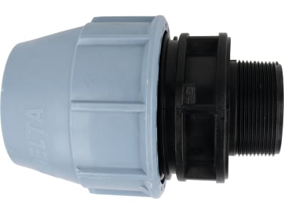 Anschlussverschraubung Ø 40 mm x 1 1/4" AG, 16 bar, Unidelta