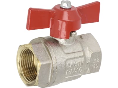 Kugelhahn "092" 3/4" IG, Messing vernickelt Kugelhahn "092" 3/4" IG, Messing vernickelt