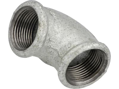 Winkelstück "Nr. 90" 90 ° Innengewinde, Temperguss, verzinkt, Profec Winkelstück "Nr. 90" 90 ° Innengewinde, Temperguss, verzinkt, Profec