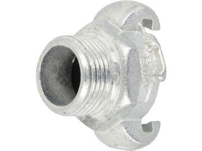 Schnellkupplung 1" AG, Abstand Knaggen 42 mm, Stahl verzinkt, für Druckluft Schnellkupplung 1" AG, Abstand Knaggen 42 mm, Stahl verzinkt, für Druckluft