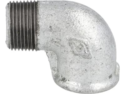Winkelstück "Nr. 92" 90 ° 3/4" IG x 3/4" AG, Temperguss, verzinkt, Profec Winkelstück "Nr. 92" 90 ° 3/4" IG x 3/4" AG, Temperguss, verzinkt, Profec