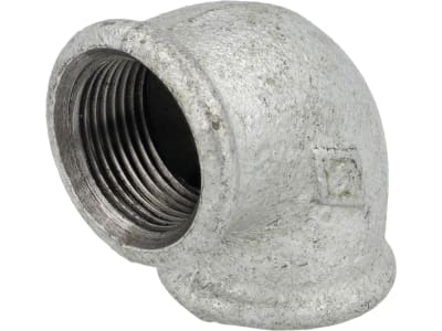Winkelstück "Nr. 90" 90 ° Innengewinde, Temperguss, verzinkt, Profec Winkelstück "Nr. 90" 90 ° Innengewinde, Temperguss, verzinkt, Profec