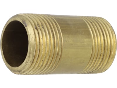 Rohrnippel "Nr. 23", 1" AG, 60 mm, Messing Rohrnippel "Nr. 23", 1" AG, 60 mm, Messing