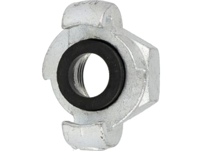 Schnellkupplung 1" IG, Abstand Knaggen 42 mm, Stahl verzinkt Schnellkupplung 1" IG, Abstand Knaggen 42 mm, Stahl verzinkt