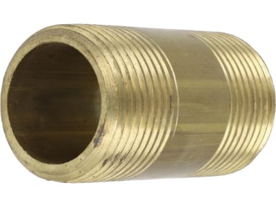 Rohrnippel "Nr. 23", 1" AG, 60 mm, Messing Rohrnippel "Nr. 23", 1" AG, 60 mm, Messing
