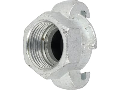 Schnellkupplung 1" IG, Abstand Knaggen 42 mm, Stahl verzinkt Schnellkupplung 1" IG, Abstand Knaggen 42 mm, Stahl verzinkt