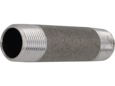 Rohrnippel "Nr. 23" 3/4" AG, 100 mm, Stahl schwarz Rohrnippel "Nr. 23" 3/4" AG, 100 mm, Stahl schwarz