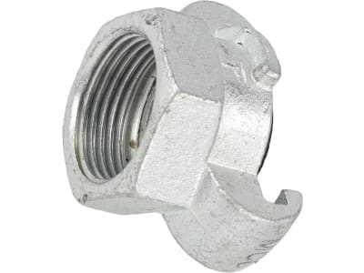 Schnellkupplung 1" IG, Abstand Knaggen 42 mm, Stahl verzinkt Schnellkupplung 1" IG, Abstand Knaggen 42 mm, Stahl verzinkt