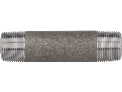 Rohrnippel "Nr. 23" 3/4" AG, 100 mm, Stahl schwarz Rohrnippel "Nr. 23" 3/4" AG, 100 mm, Stahl schwarz