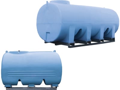 DURAplas® Transportfass "H-Pro" für Wasser, mit Transportpalette, Auslass unterhalb Tank