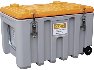 Cemo Werkzeugtrolley "CEMbox" 150 l 80 x 53 x 60 cm, PE (Polyethylen), grau; orange, 10331