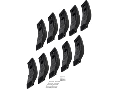 Horsch Scharspitze "MulchMix HM-XXL" Set mit 10 x Scharspitze und Schrauben, 260 x 80 mm, hartmetallbeschichtet, für Grubber Horsch TerraGrip, Terrano, Tiger, 00311069