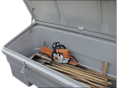 Cemo Transportbehälter 750 l, 184 x 74 x 94 cm, unterfahrbar, PE, rechteckig, grau, für Fahrzeugtransport, 7841 Cemo Transportbehälter 750 l, 184 x 74 x 94 cm, unterfahrbar, PE, rechteckig, grau, für Fahrzeugtransport, 7841