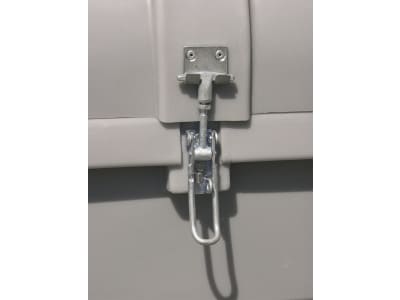 Cemo Transportbehälter 750 l, 184 x 74 x 94 cm, unterfahrbar, PE, rechteckig, grau, für Fahrzeugtransport, 7841 Cemo Transportbehälter 750 l, 184 x 74 x 94 cm, unterfahrbar, PE, rechteckig, grau, für Fahrzeugtransport, 7841