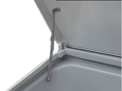 Cemo Transportbehälter 750 l, 184 x 74 x 94 cm, unterfahrbar, PE, rechteckig, grau, für Fahrzeugtransport, 7841 Cemo Transportbehälter 750 l, 184 x 74 x 94 cm, unterfahrbar, PE, rechteckig, grau, für Fahrzeugtransport, 7841