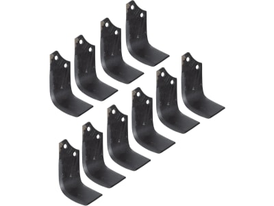 Maschio Fräsmesser 192 x 80 x 8 mm Bohrung 14,5 mm Set mit 54 St. links/rechts für Fräse U, US, UZ, Silvia, M29100407R/M29100408R