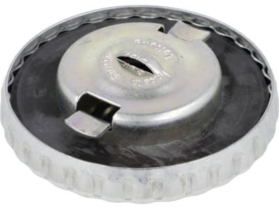 Tankdeckel Ø Tankstutzen innen 40 mm, matt verchromt, mit Be- und Entlüftung, Bajonettverschluss