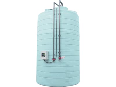 DURAplas® Lagertank "Securi" für Eisen II-Chlorid und Flüssigkeiten bis zu einer Dichte von 1,4 kg/l, doppelwandig