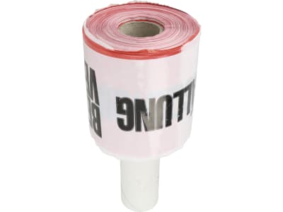 Nordforest Absperrband rot; weiß 80 mm x 100 m, auf Handabroller, 77-213-01 Nordforest Absperrband rot; weiß 80 mm x 100 m, auf Handabroller, 77-213-01