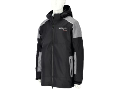 Fendt Outdoorjacke "Profi 2-in-1" für Herren schwarz; blassgrau, reflektierendes Fendt Profi-Logo auf Brust und Rücken Fendt Outdoorjacke "Profi 2-in-1" für Herren schwarz; blassgrau, reflektierendes Fendt Profi-Logo auf Brust und Rücken