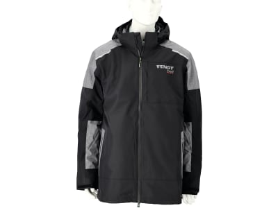 Fendt Outdoorjacke "Profi 2-in-1" für Herren schwarz; blassgrau, reflektierendes Fendt Profi-Logo auf Brust und Rücken Fendt Outdoorjacke "Profi 2-in-1" für Herren schwarz; blassgrau, reflektierendes Fendt Profi-Logo auf Brust und Rücken