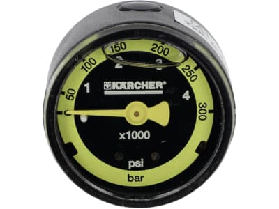 Kärcher® Manometer 0 bis 300 bar für Hochdruckreiniger HDS 551, C, HD 5, HD 6, HD 7, HD 799, HD 855, HD 895, 6.421-349.3 Kärcher® Manometer 0 bis 300 bar für Hochdruckreiniger HDS 551, C, HD 5, HD 6, HD 7, HD 799, HD 855, HD 895, 6.421-349.3