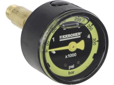 Kärcher® Manometer 0 bis 300 bar für Hochdruckreiniger HDS 551, C, HD 5, HD 6, HD 7, HD 799, HD 855, HD 895, 6.421-349.3 Kärcher® Manometer 0 bis 300 bar für Hochdruckreiniger HDS 551, C, HD 5, HD 6, HD 7, HD 799, HD 855, HD 895, 6.421-349.3