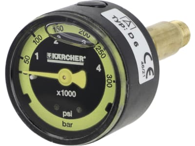 Kärcher® Manometer 0 bis 300 bar für Hochdruckreiniger HDS 551, C, HD 5, HD 6, HD 7, HD 799, HD 855, HD 895, 6.421-349.3 Kärcher® Manometer 0 bis 300 bar für Hochdruckreiniger HDS 551, C, HD 5, HD 6, HD 7, HD 799, HD 855, HD 895, 6.421-349.3