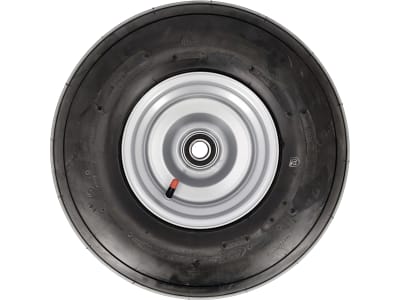 mefro Komplettrad 18x8.50 - 8 Rille, Felge Stahlblech, silber lackiert, Rillen-Kugellager, Nabe 25 x 90 mm