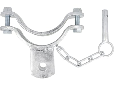 Patura Schelle Ø 102 mm, 1 Halter, mittig, für Pfosten, 303435