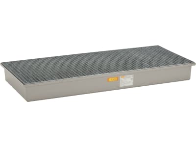 Cemo Auffangwanne 220 l, B x H x T: 188 x 20 x 85 cm, GFK (glasfaserverstärkter Kunststoff), mit verzinktem Stahlgitterrost, mit Zulassung, 7083