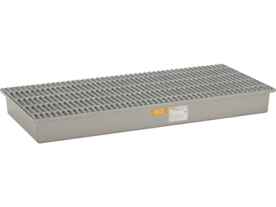 Cemo Auffangwanne 220 l, B x H x T: 188 x 20 x 85 cm, GFK (glasfaserverstärkter Kunststoff), mit GFK-Gitterrost, ohne Zulassung, 10394