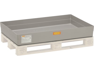 Cemo Auffangwanne 150 l, B x H x T: 120 x 16,5 x 80 cm, Paletten, ohne Befestigung, mit Zulassung, 5113