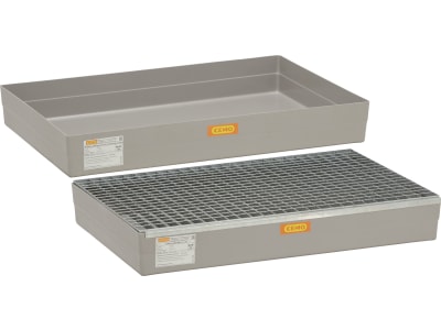 Cemo Auffangwanne für Paletten aus GFK (glasfaserverstärkter Kunststoff) grau Cemo Auffangwanne für Paletten aus GFK (glasfaserverstärkter Kunststoff) grau