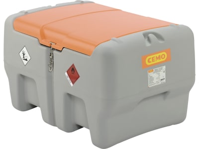 Cemo Tankanlage "DT-Mobil Easy" 440 l für Diesel, mobil, mit Automatik-Zapfpfistole, Deckel, 12 V-Elektropumpe "Centri SP30", 10987