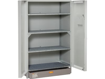 Cemo Umweltschrank "13/20" 132 x 200 x 80 cm, 4 x Gitterrost, GFK-Wanne, 7954 Cemo Umweltschrank "13/20" 132 x 200 x 80 cm, 4 x Gitterrost, GFK-Wanne, 7954