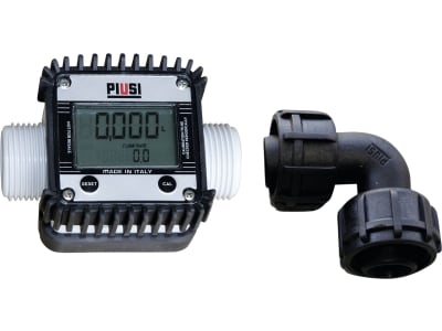 Cemo Durchflusszähler "K24" 6 – 100 l/min, digital, mit Winkelstück 90°, für AdBlue®, für Tankanlage Blue-Mobil Easy, Pro, Cube AdBlue®, Pumpe Cematic Blue, 10274 Cemo Durchflusszähler "K24" 6 – 100 l/min, digital, mit Winkelstück 90°, für AdBlue®, für Tankanlage Blue-Mobil Easy, Pro, Cube AdBlue®, Pumpe Cematic Blue, 10274