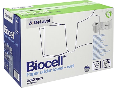 DeLaval Euterpapier "Biocel™l 600" 2 Rollen/600 Blatt, 741006806 DeLaval Euterpapier "Biocel™l 600" 2 Rollen/600 Blatt, 741006806